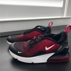 Nike Air Max 270 Kids' Red and Black Sneakers